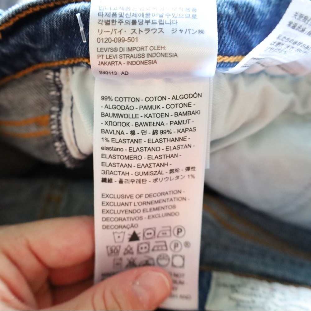 Levi’s Premium Wedgie Straight Fit Dark Wash Jeans Womens Size 26 - Picture 11 of 12